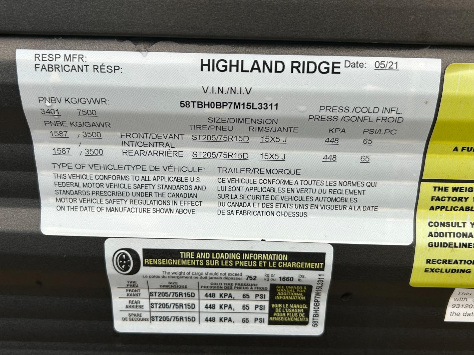 2021 White /TAN Highland Ridge RV, Inc OPEN RANGE 26BHS (58TBH0BP7M1) , located at 17760 Hwy 62, Morris, OK, 74445, 35.609104, -95.877060 - Photo #21